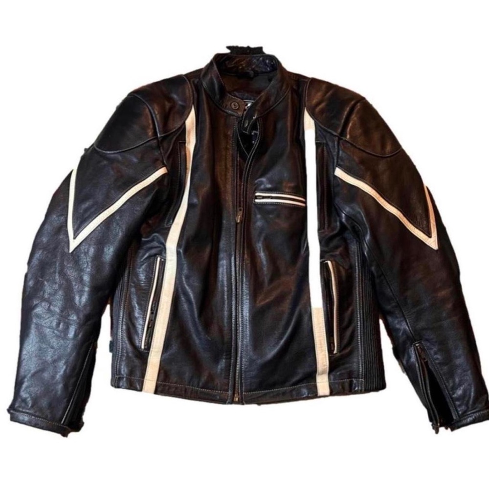 Leather Motorcycle/Racer Jacket